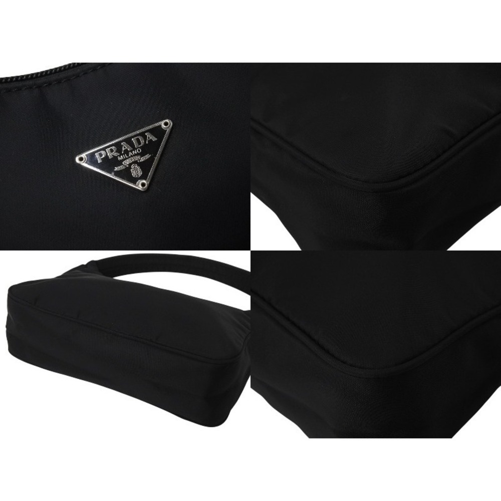 Prada handbag Shoulder Hobo One triangle logo bag black Hobo - Picture 9 of 10